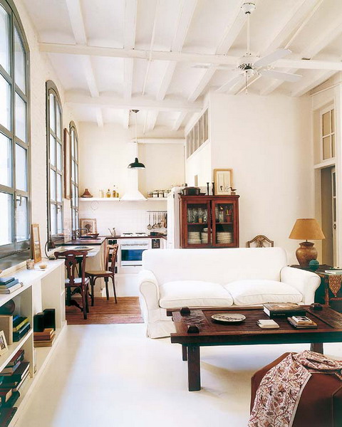 5 căn loft đẹp ở Mandrit và Barcelona - Tây Ban Nha-sofa phòng khách